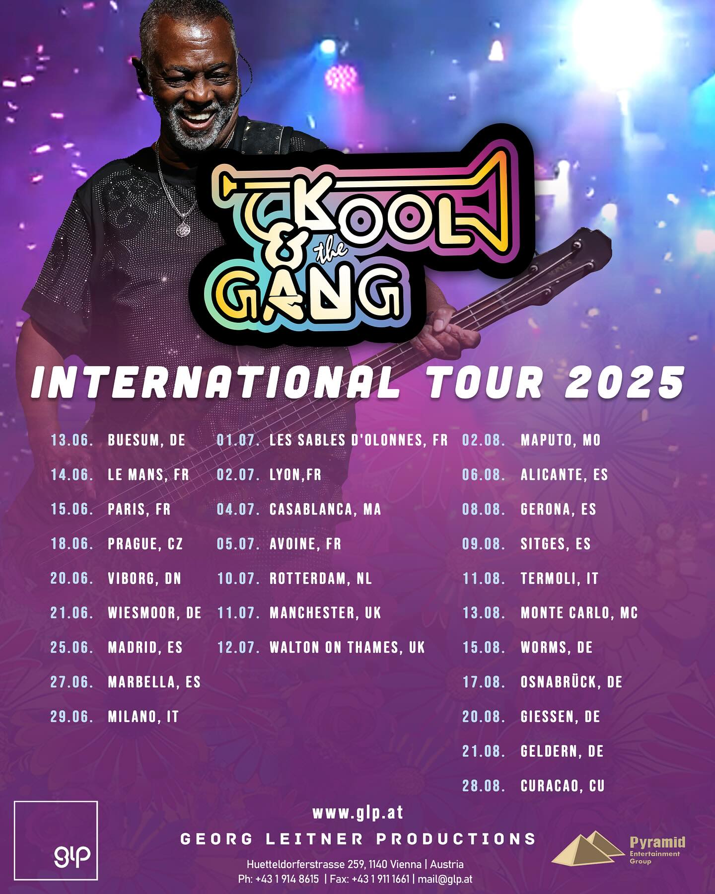 Kool & The Gang Tour Poster 2025